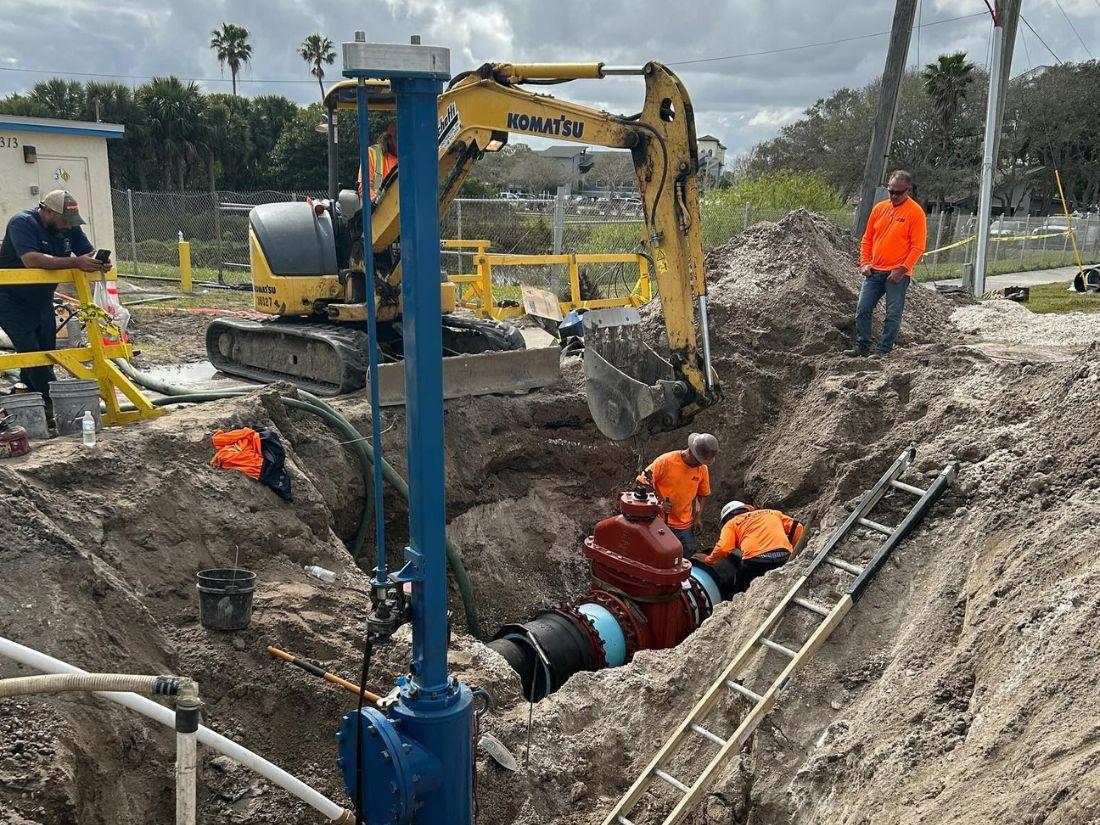 Water pipeline safety inspection and field maintenance